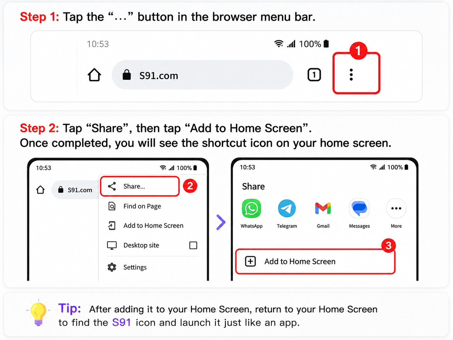 S91 Download for iOS