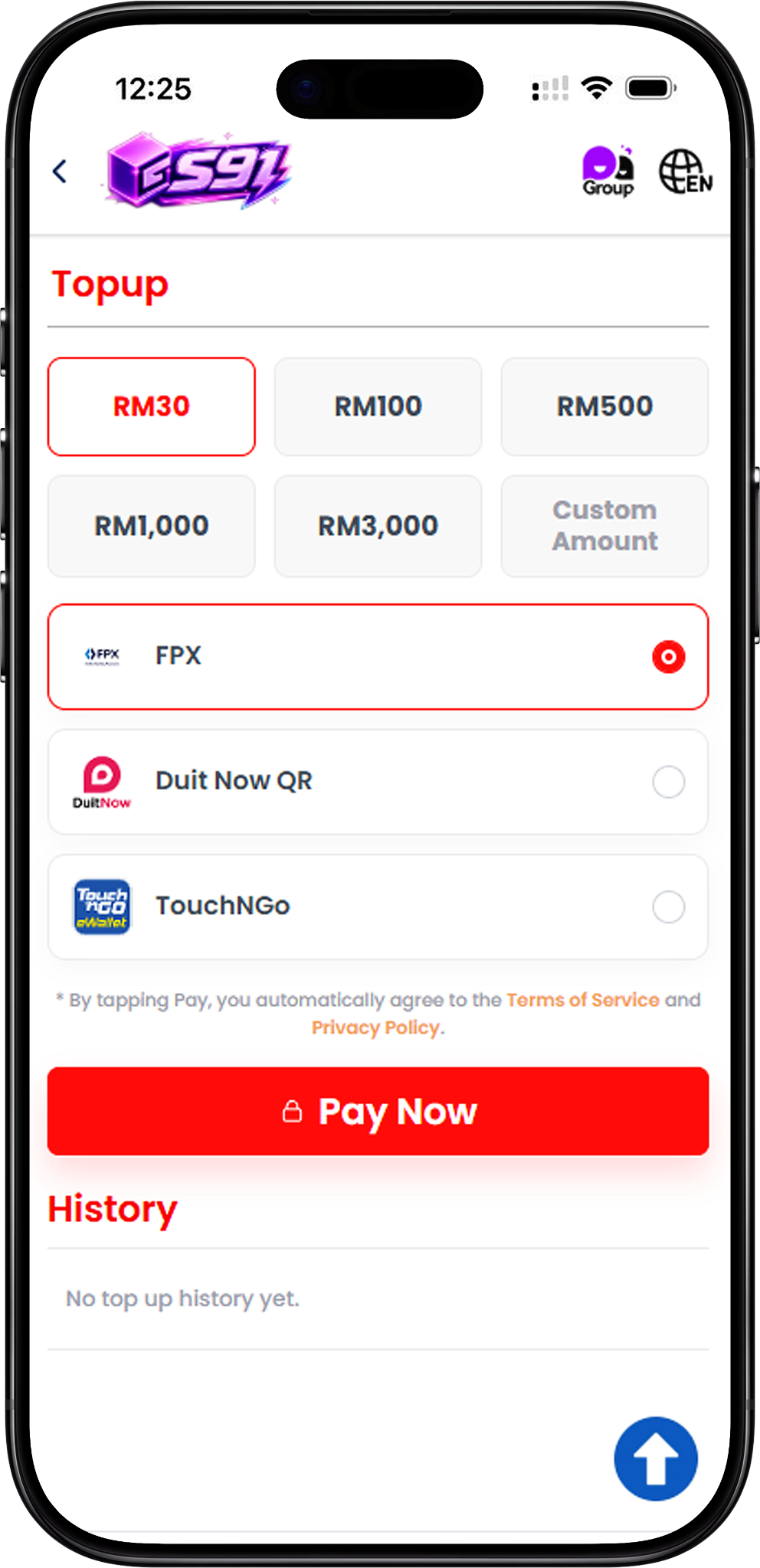 How S91 Top Up Works